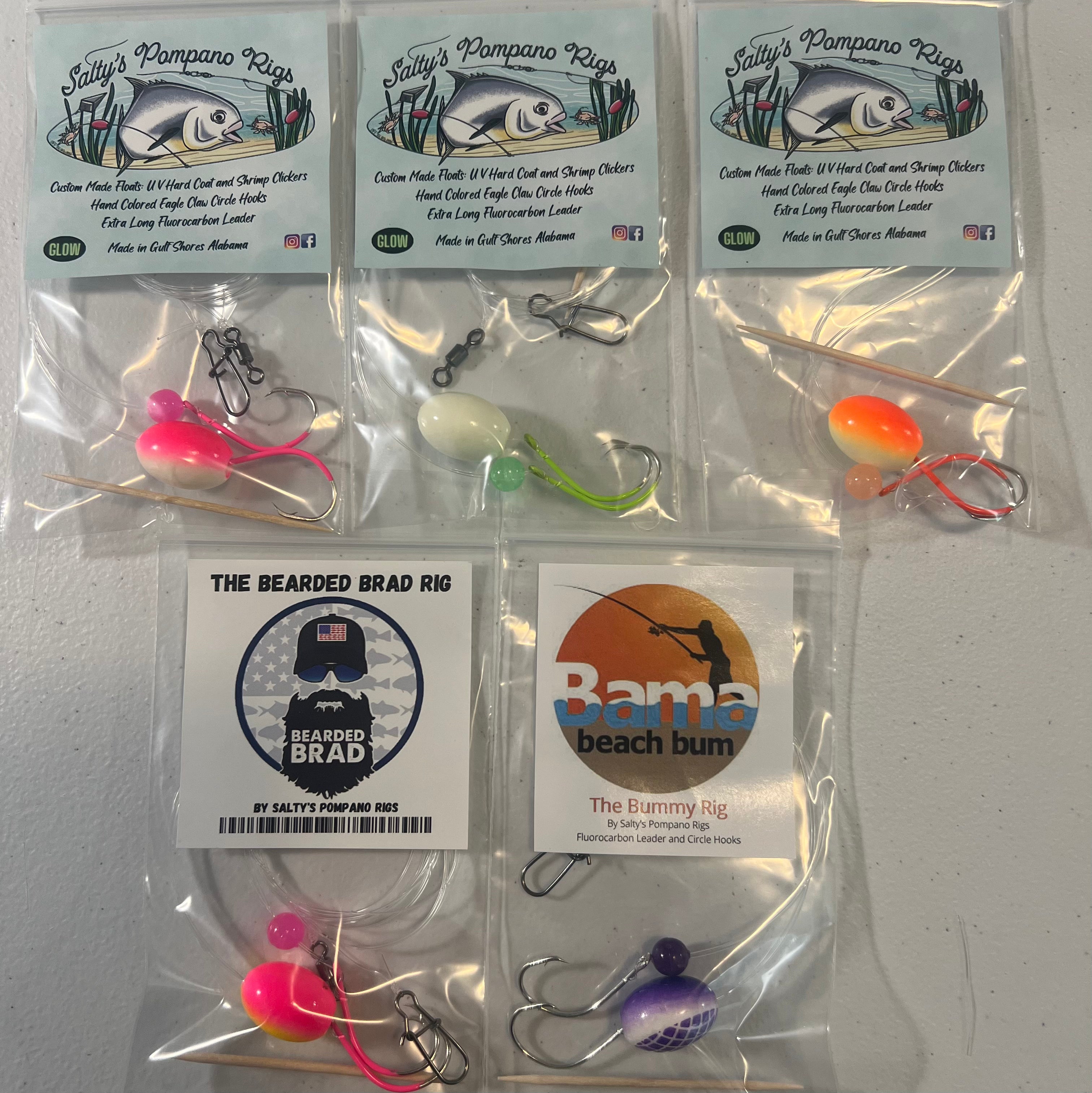 Salty's Pompano Rigs Duel Zone Double Drop Pompano Rig