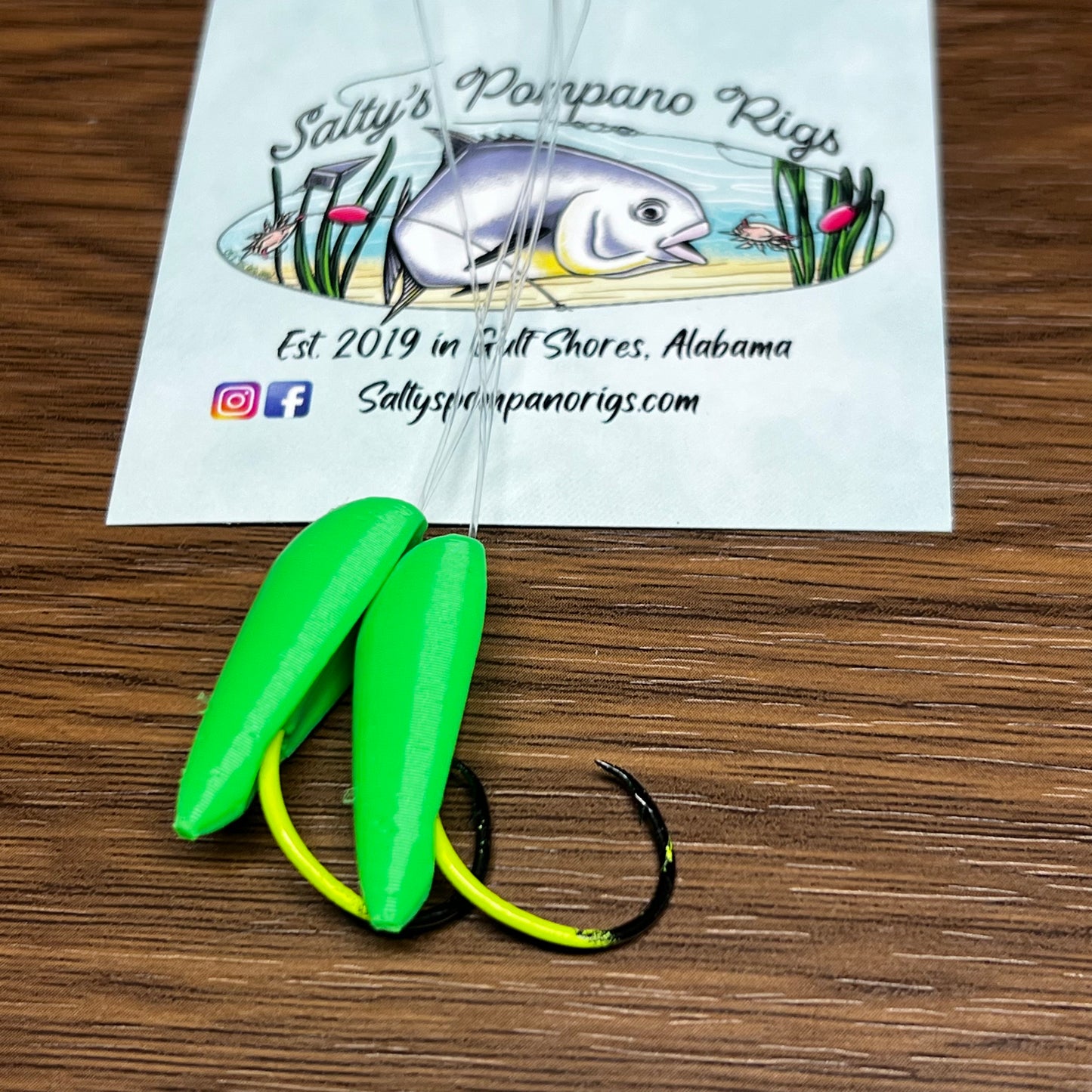 Salty's Hook Float Double Drop Pompano Rig