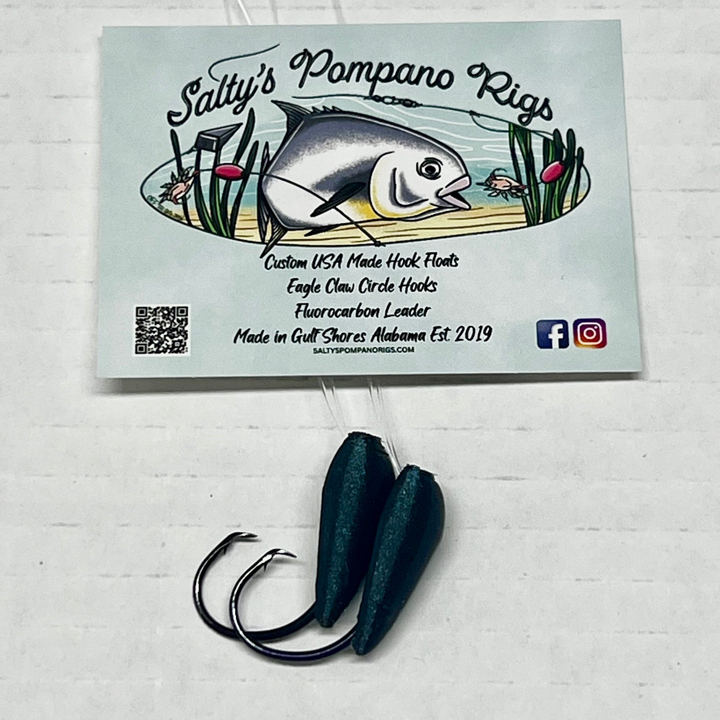 Salty's Hook Float Double Drop Pompano Rig