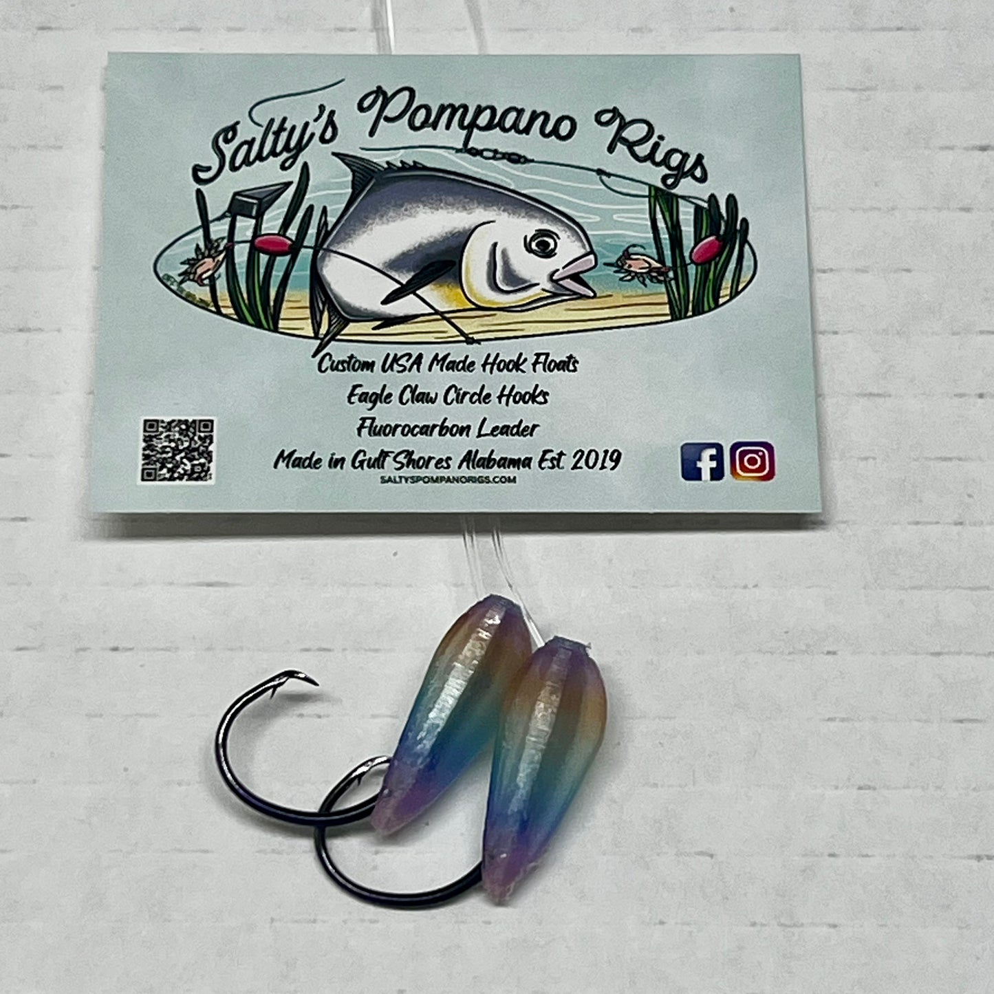 Salty's Hook Float Double Drop Pompano Rig