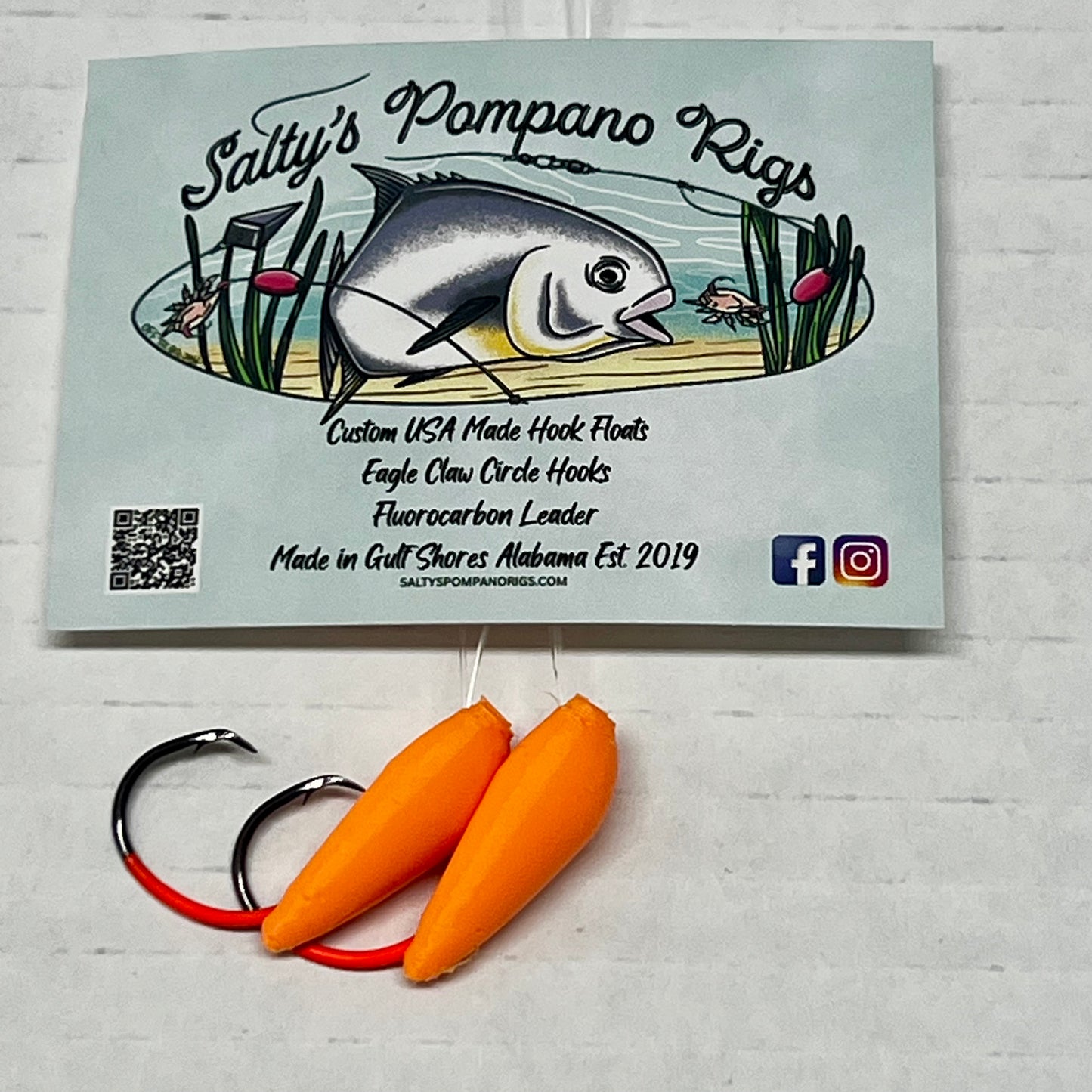 Salty's Hook Float Double Drop Pompano Rig