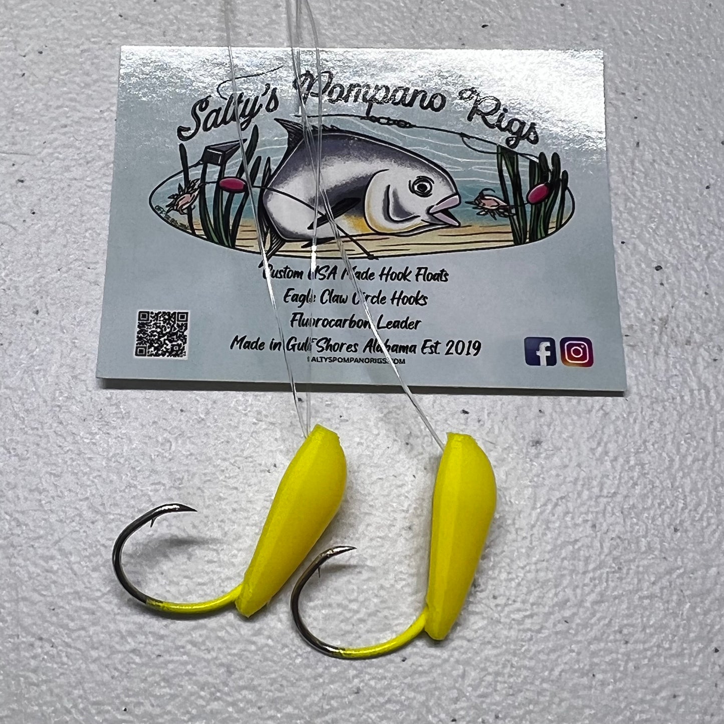 Salty's Hook Float Double Drop Pompano Rig