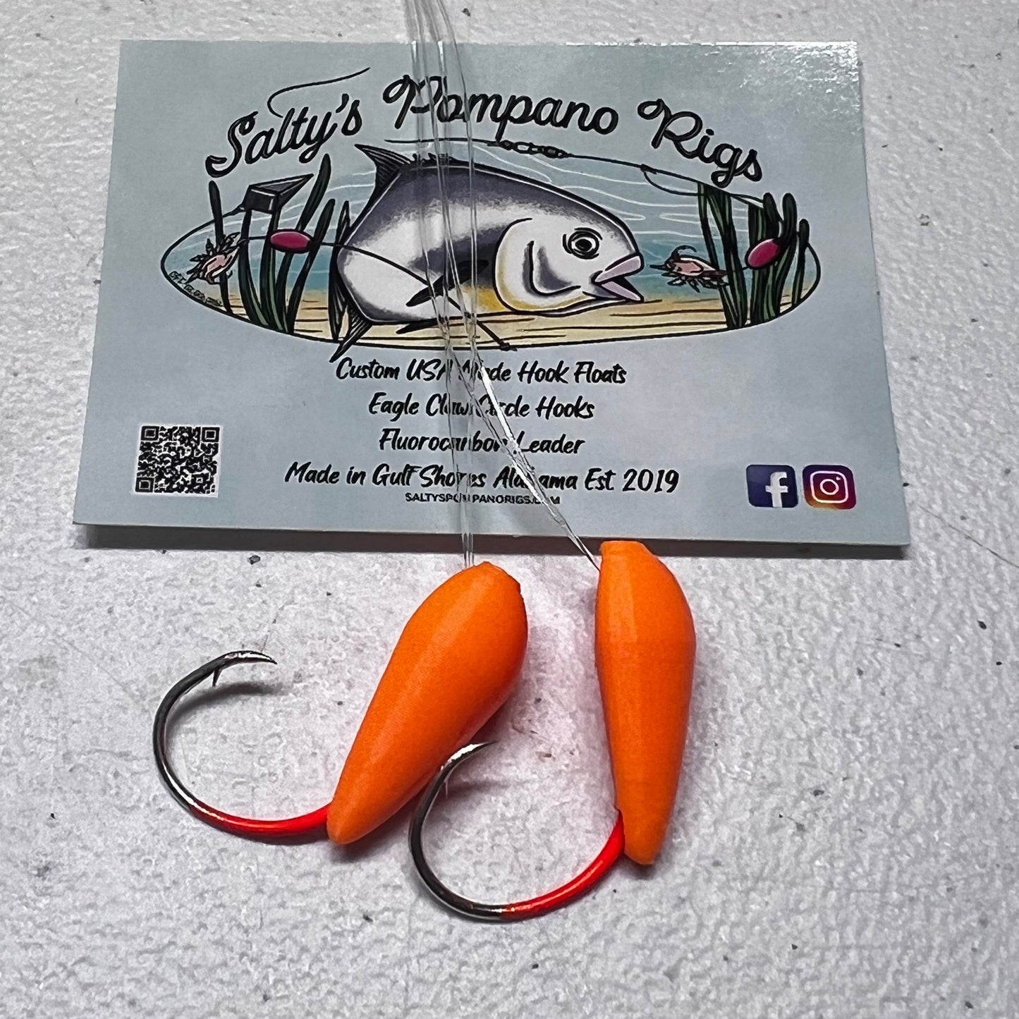 Salty's Hook Float Double Drop Pompano Rig