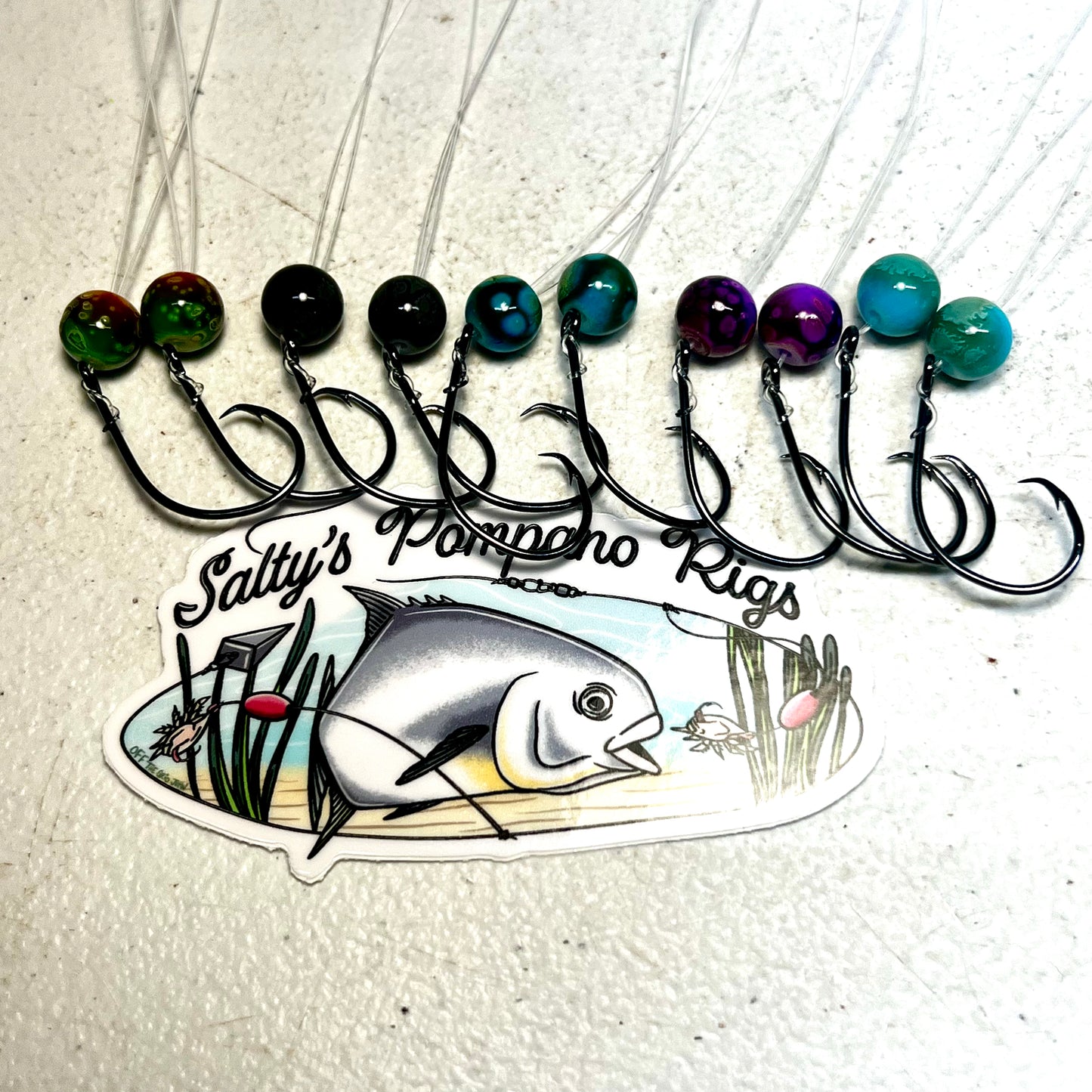 Salty's Glass Bead Double Drop Pompano Rig